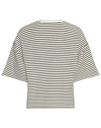 MSCH Copenhagen - MSCHNilda Ima Sweatshirt T-Shirt - Oatmeal/Black